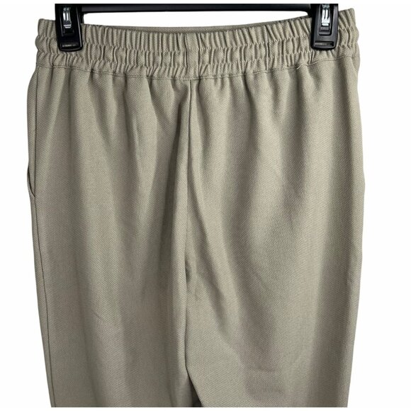 Zara Womens Olive Tapered Drawstring Waist Pants With Elastic‎ Band & Pockets XS - Picture 4 of 8